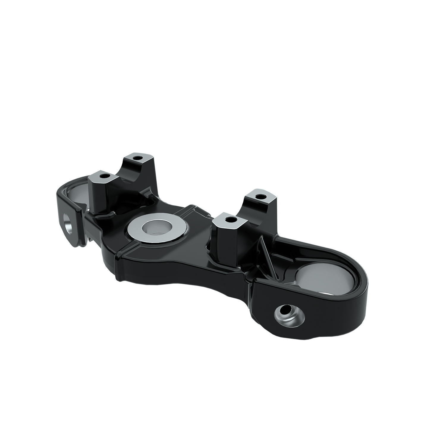 Triple Clamp, Upper, Black Gloss, Cardinal, Part 5142936-658