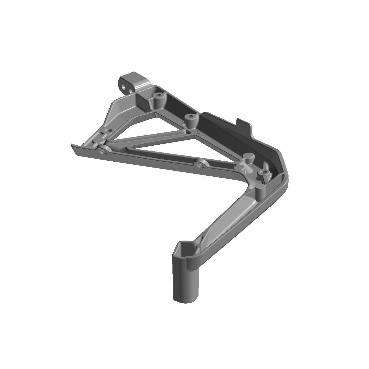 SUPPORT-FOOTREST LH MACH RED [COLOR OPTION], Part 5143266-293