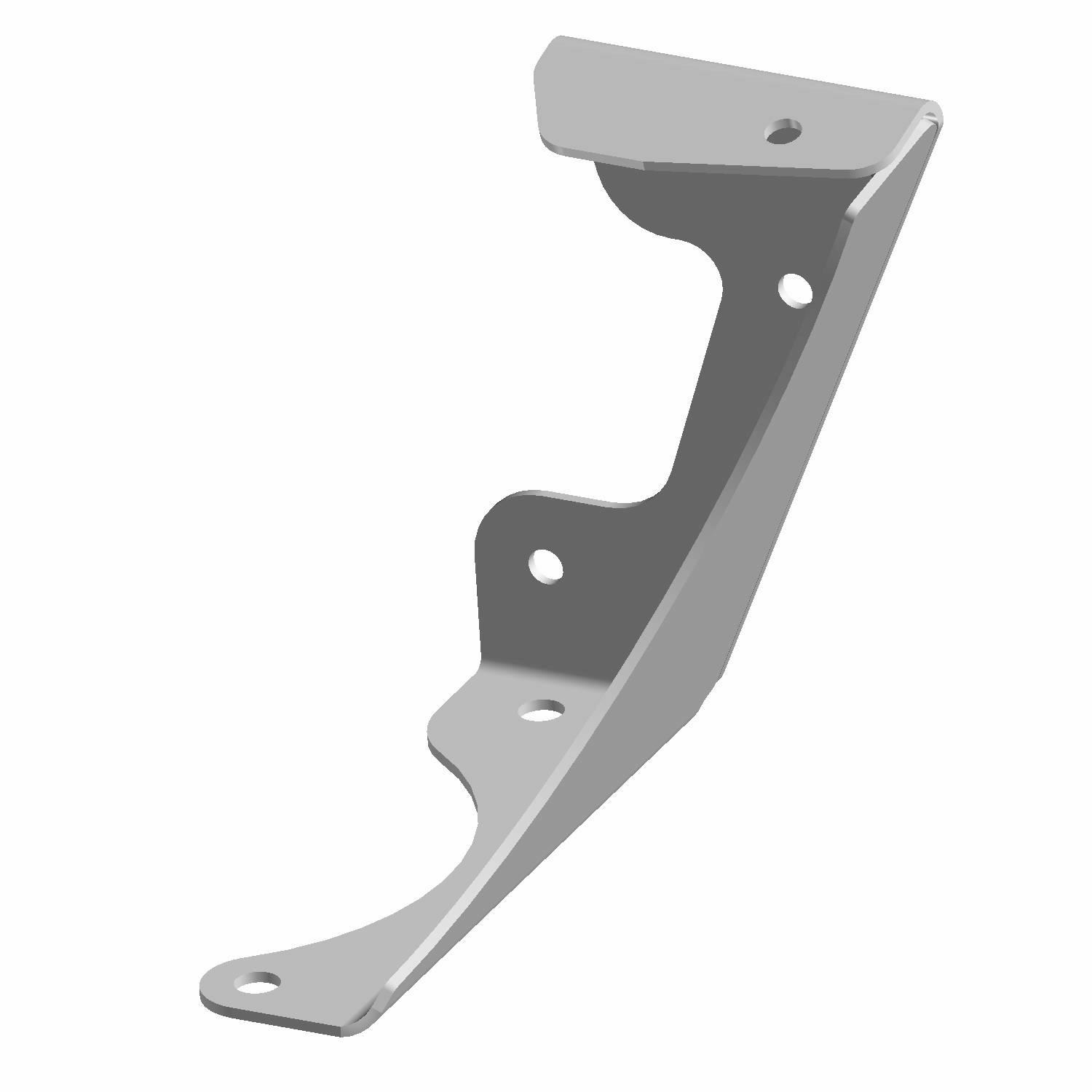 Bumper Bracket, Front, Left, Matte Black, Part 5267507-458