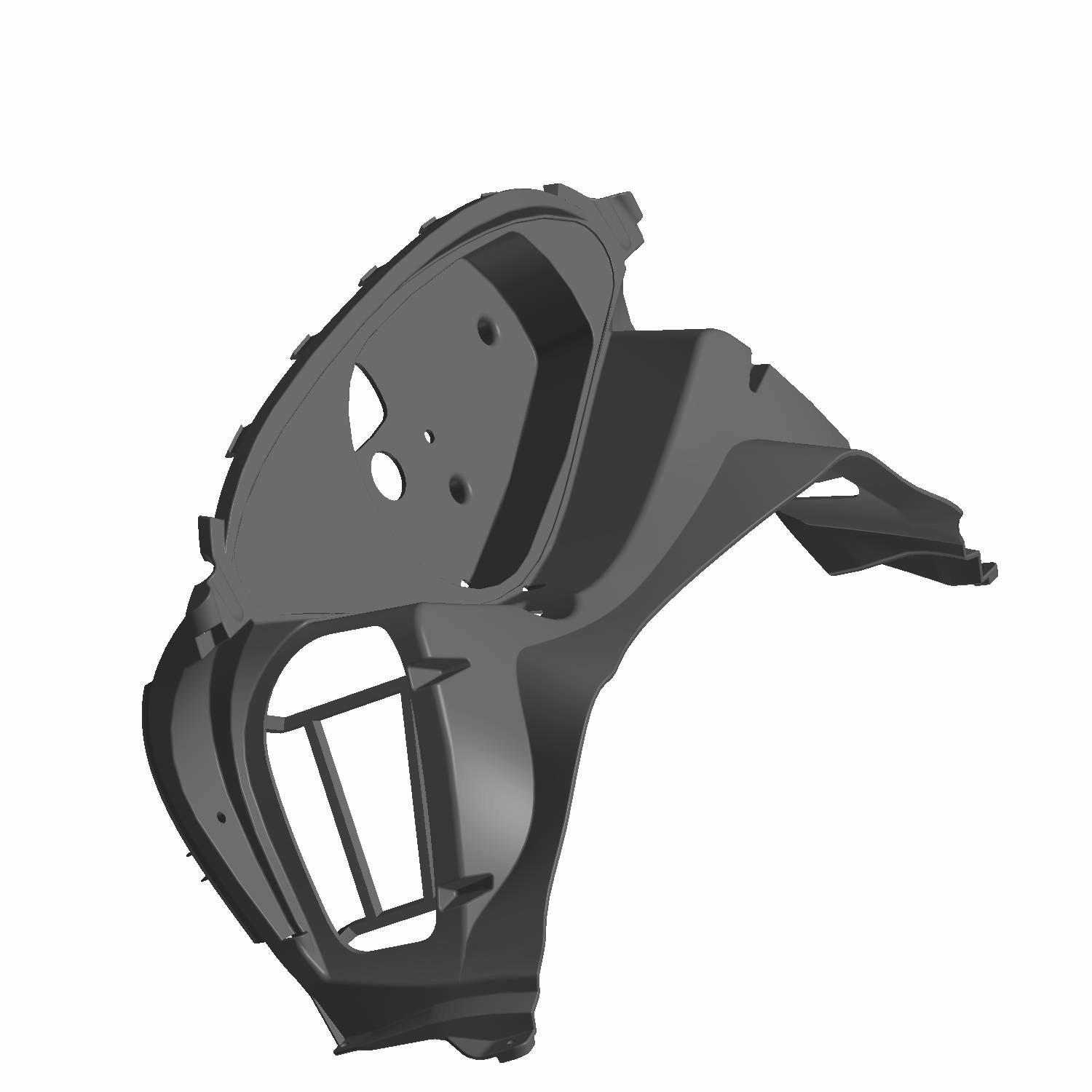 Instrument Pod, Gloss Black, Part 5437049-070 | Polaris
