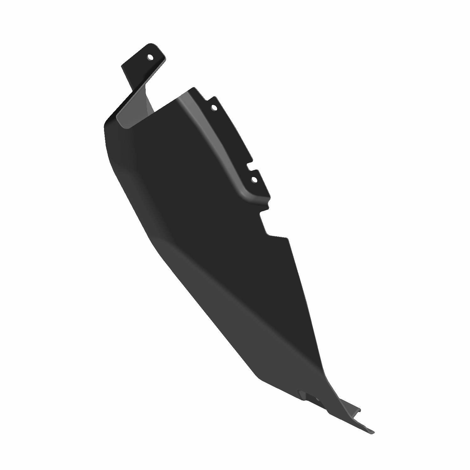 Mud Guard, Front, Left, Gloss Black, Part 5437062-070 | Polaris