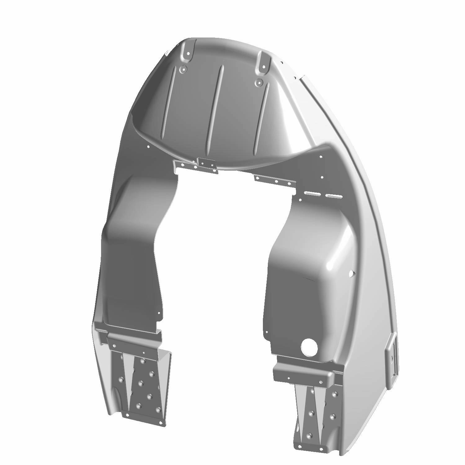 Nosepan, Reflector, Gloss Black, Part 5438216-070 | Polaris