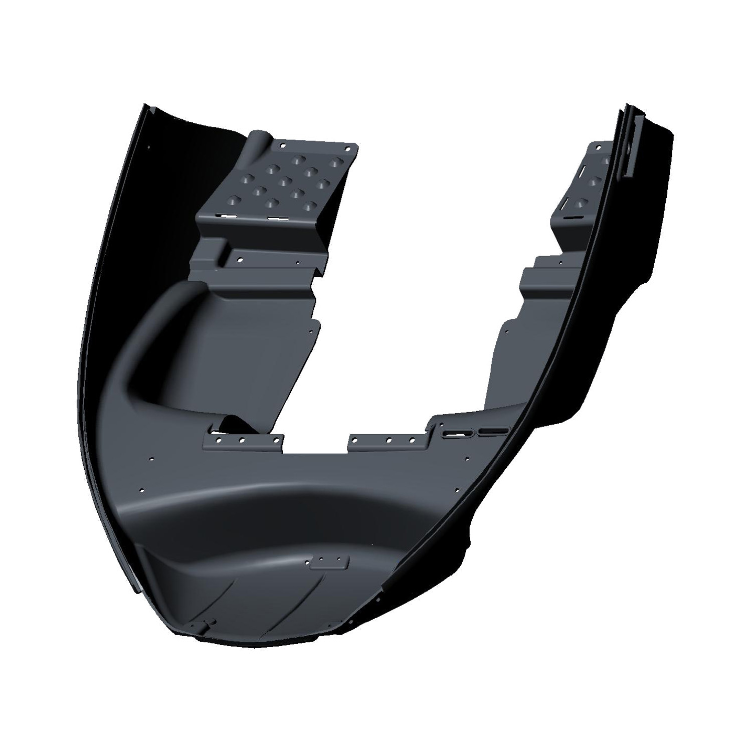 Nosepan, Reflector, Gloss Black, Part 5438216-070 | Polaris