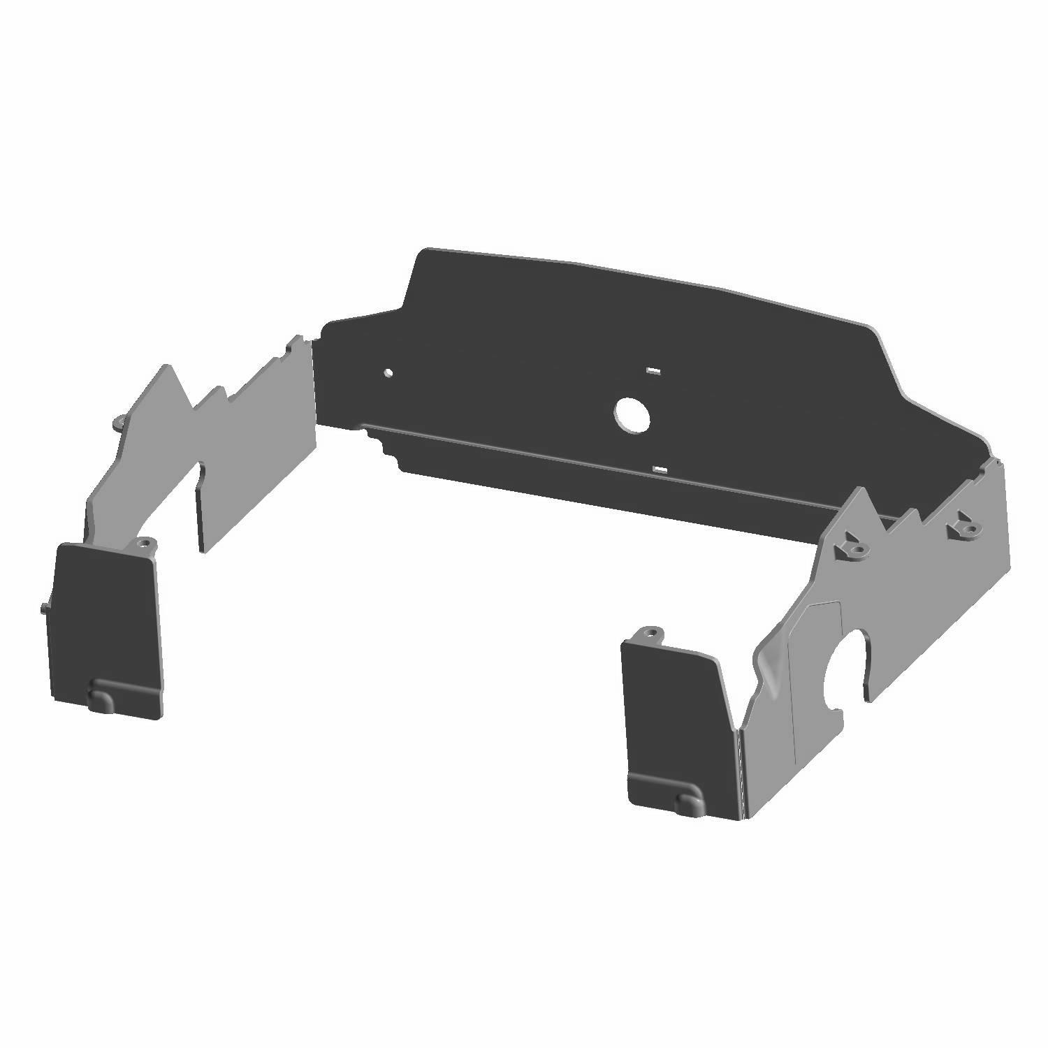 Radiator Shroud, Front, Gloss Black, Part 5439871-070 | Polaris RANGER