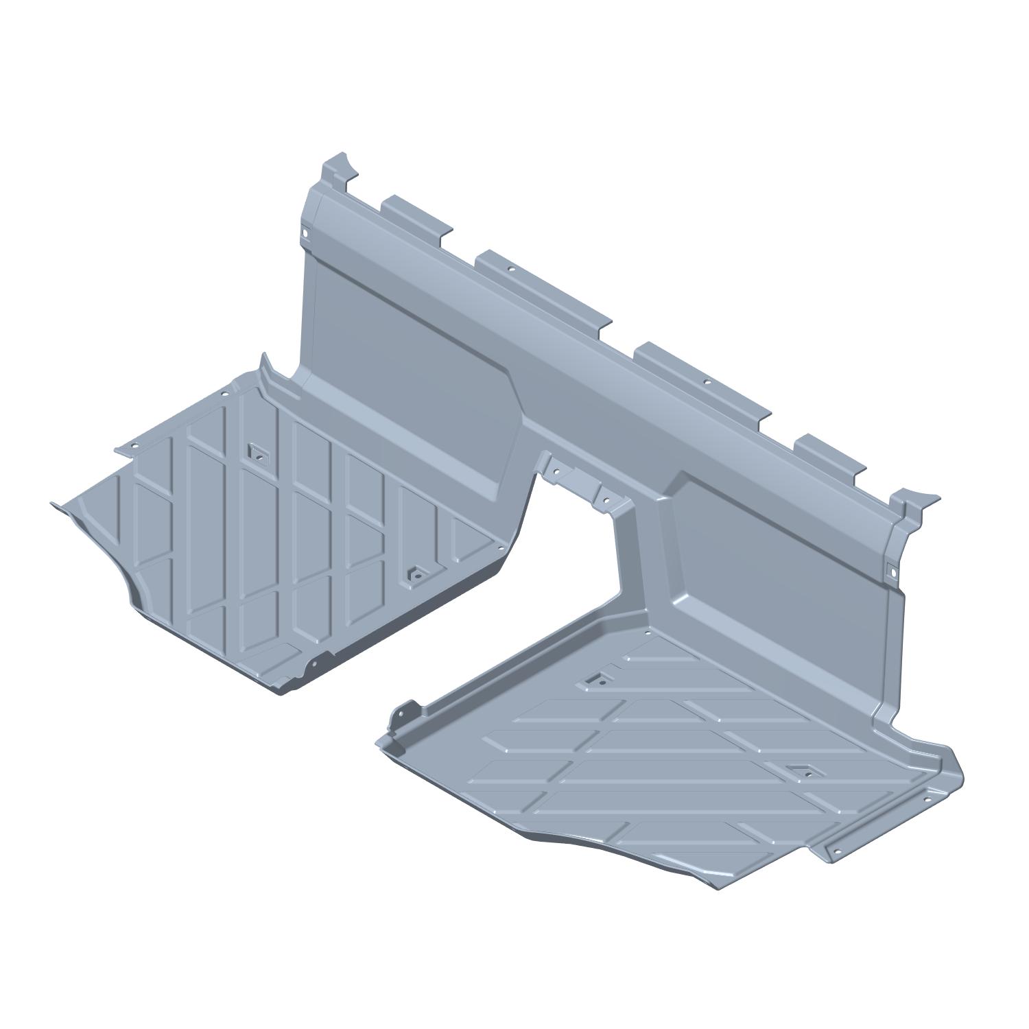 Floor, Gloss Black, Part 5439109-070 | Polaris RANGER