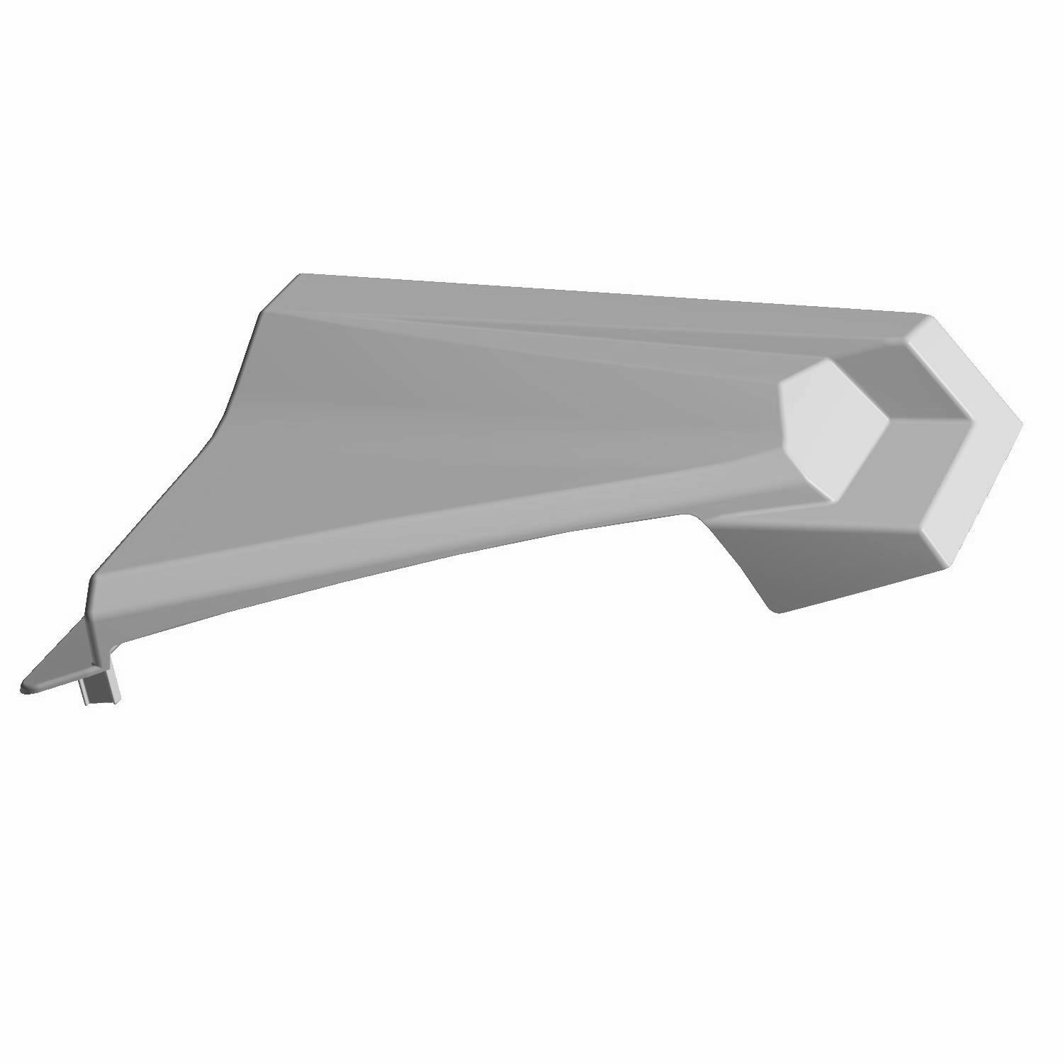 Center Visor, Left, Compression Yellow Pearl, Part 5450039-743