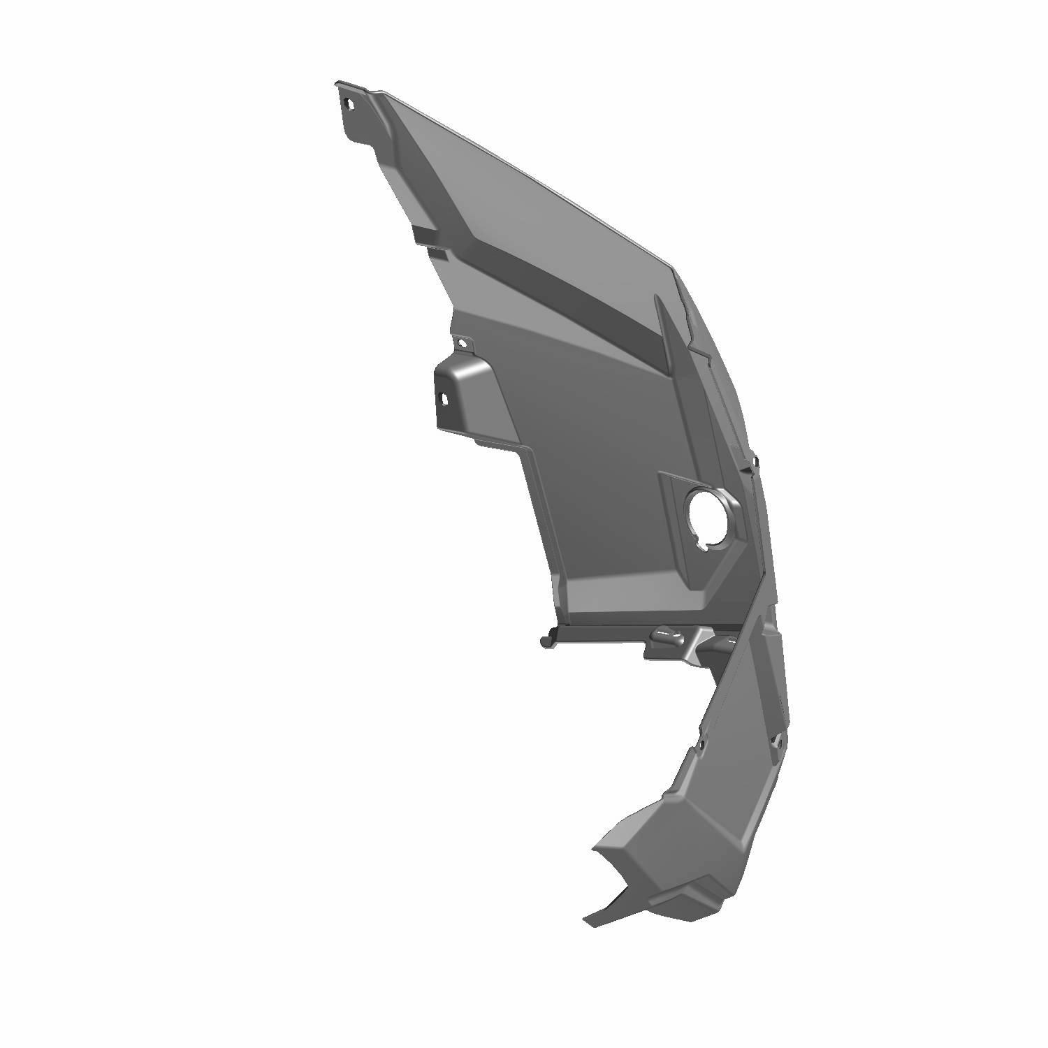 Fender, Front, Left, Super Graphite, Part 5450717-509 | Polaris RZR