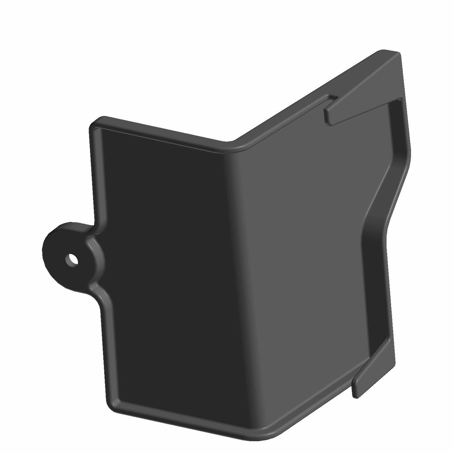 0707123 Cover, Rear, Right, Plastic, Gloss Black, Part 5451623-070