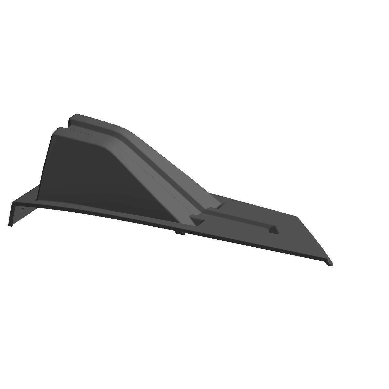 Rear Hump Deck Panel, Right-Hand, Black, Part 5453412-266