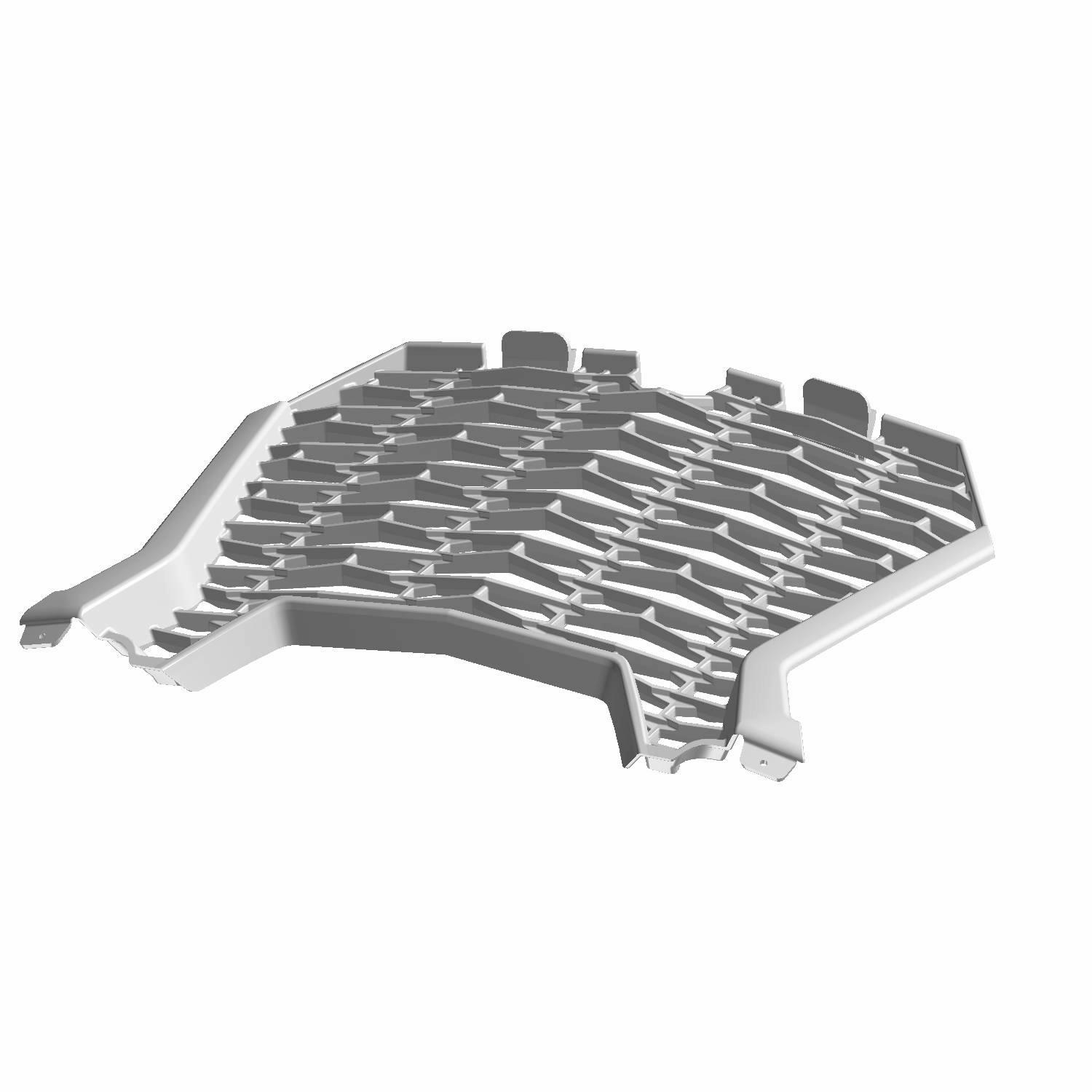Front Fascia Grille, Gloss Black, Part 5455542-070 | Polaris RZR