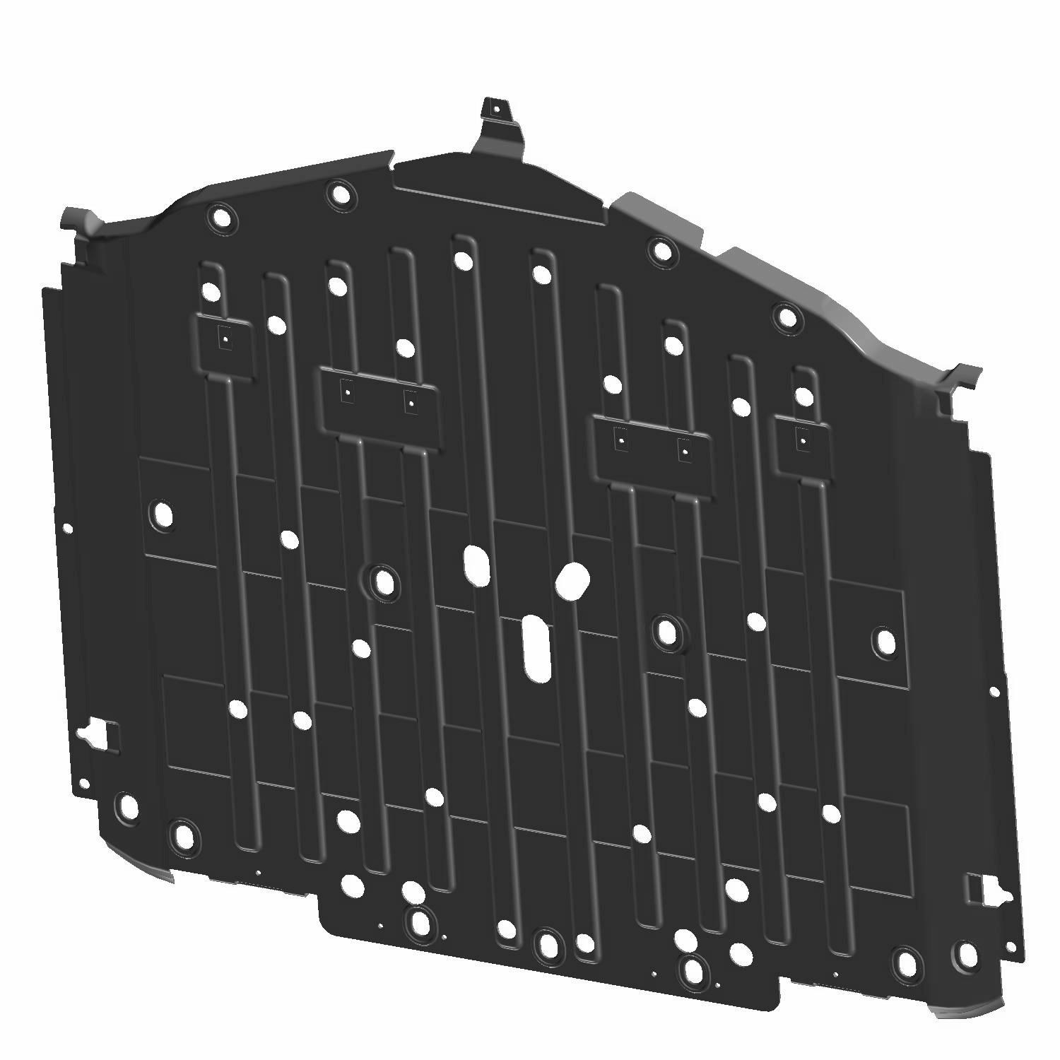 Skid Plate, Gloss Black, Part 5456158-070 | Polaris RANGER