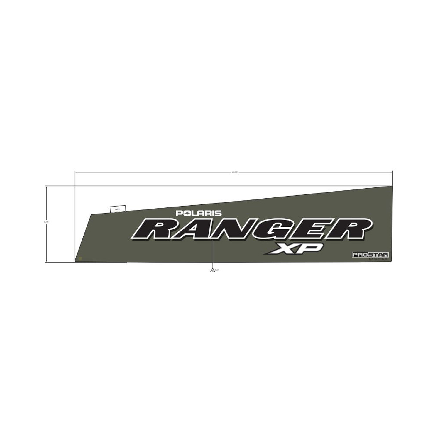 Box Decal, Ranger XP, Saddlebag, Left, Part 7183091 | Polaris RANGER