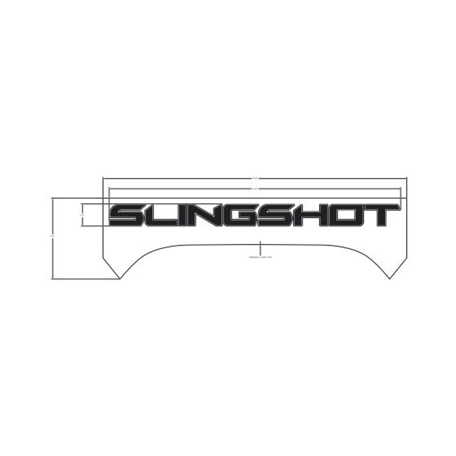 Hood Decal, Cruiser Black, Slingshot, Part 7184766 | Polaris