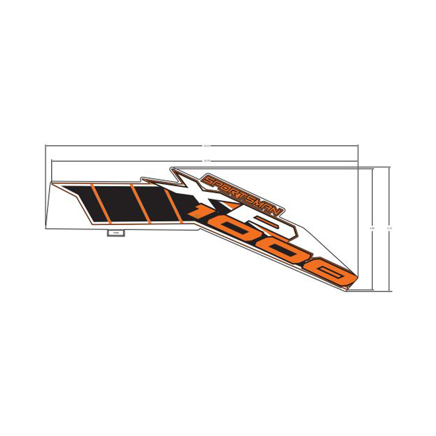 Side Decal, XP 1000, Left-Hand, Part 7189295 | Polaris Sportsman