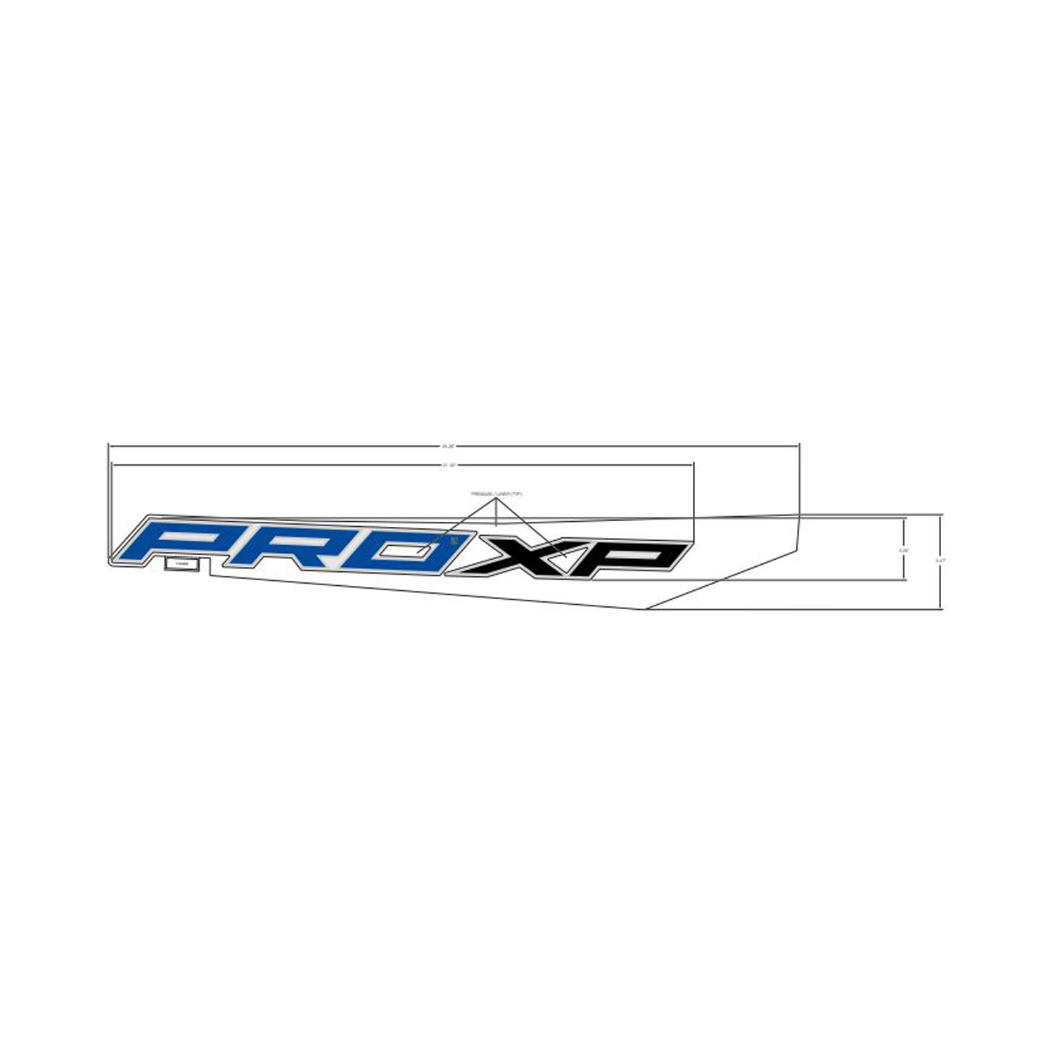 Lower Rear Fender Decal, Pro XP, Right, Part 7191252 | Polaris RZR