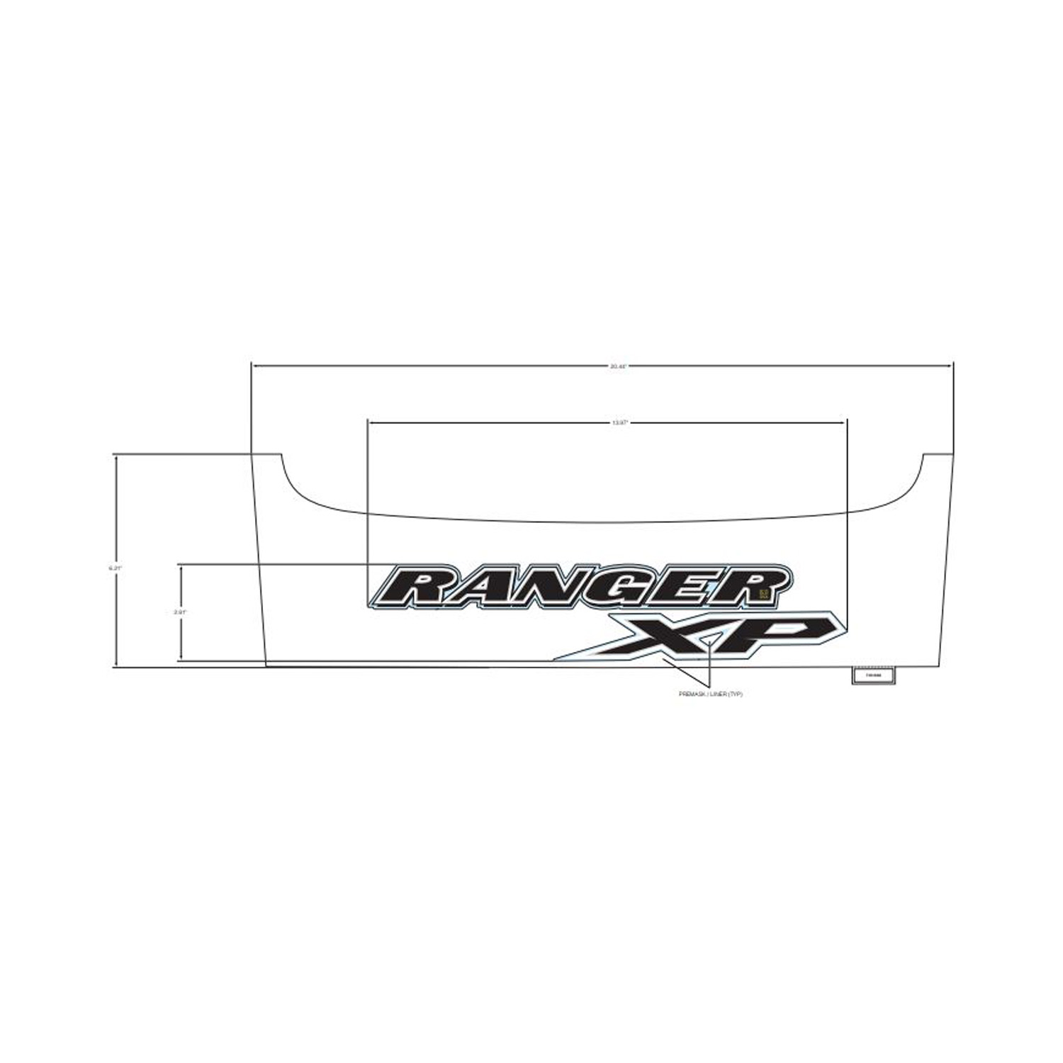 Center Hood Decal, Part 7191983 | Polaris RANGER Center Hood Decal, Part 7191983 | Polaris RANGER