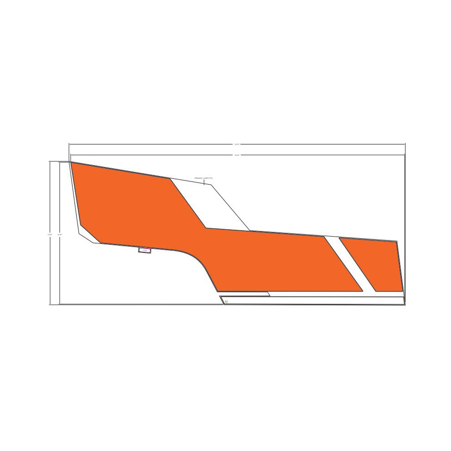 DECAL-RR.DOOR,LWR,RH, Part 7192188 | Polaris RANGER