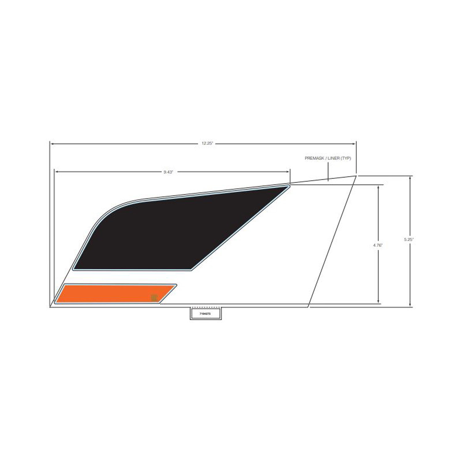 DECAL-RR.FNDR,LWR,FRT,LH, Part 7194275 | Polaris RANGER