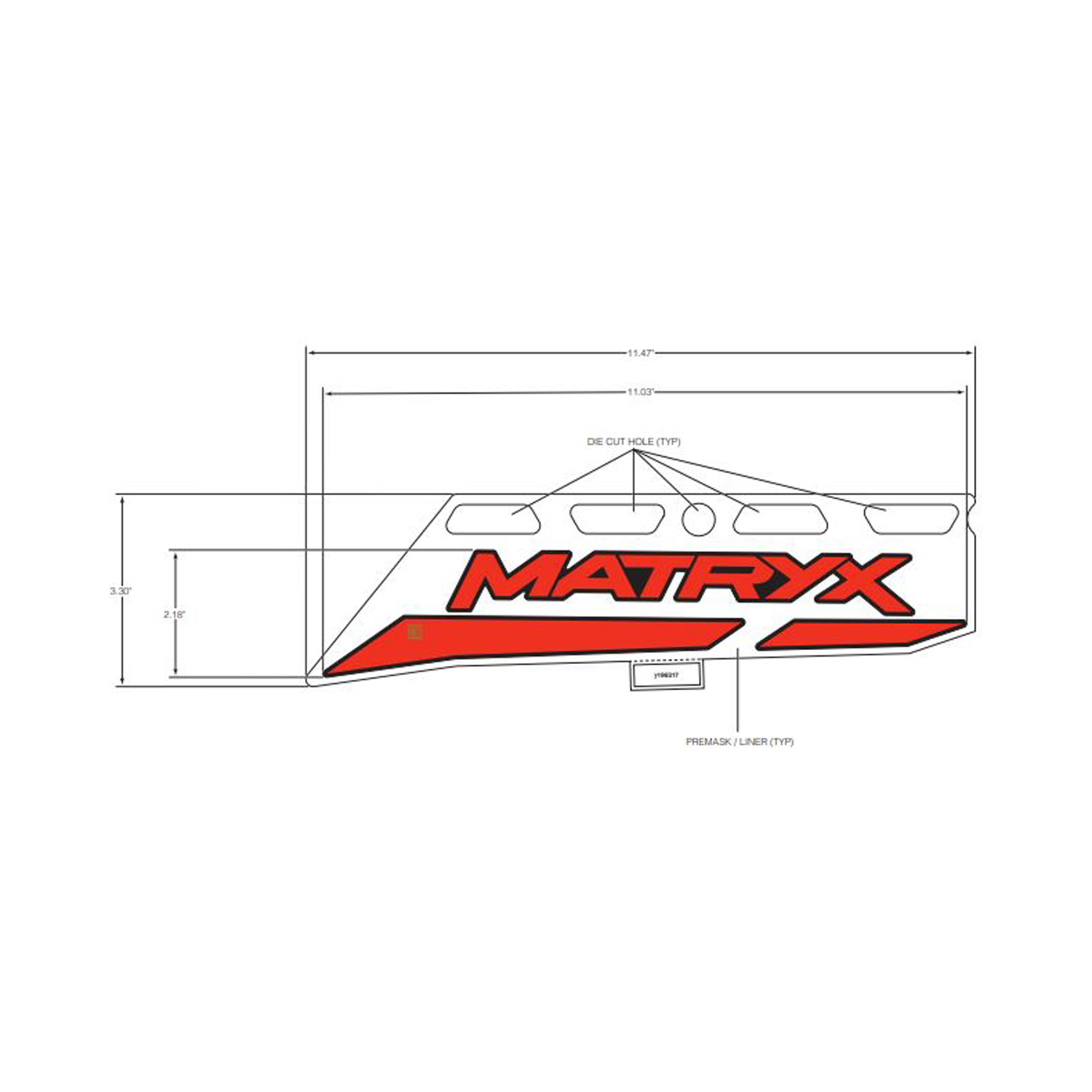 MONTANA 山スキー用シール DECAL-TUNNEL,