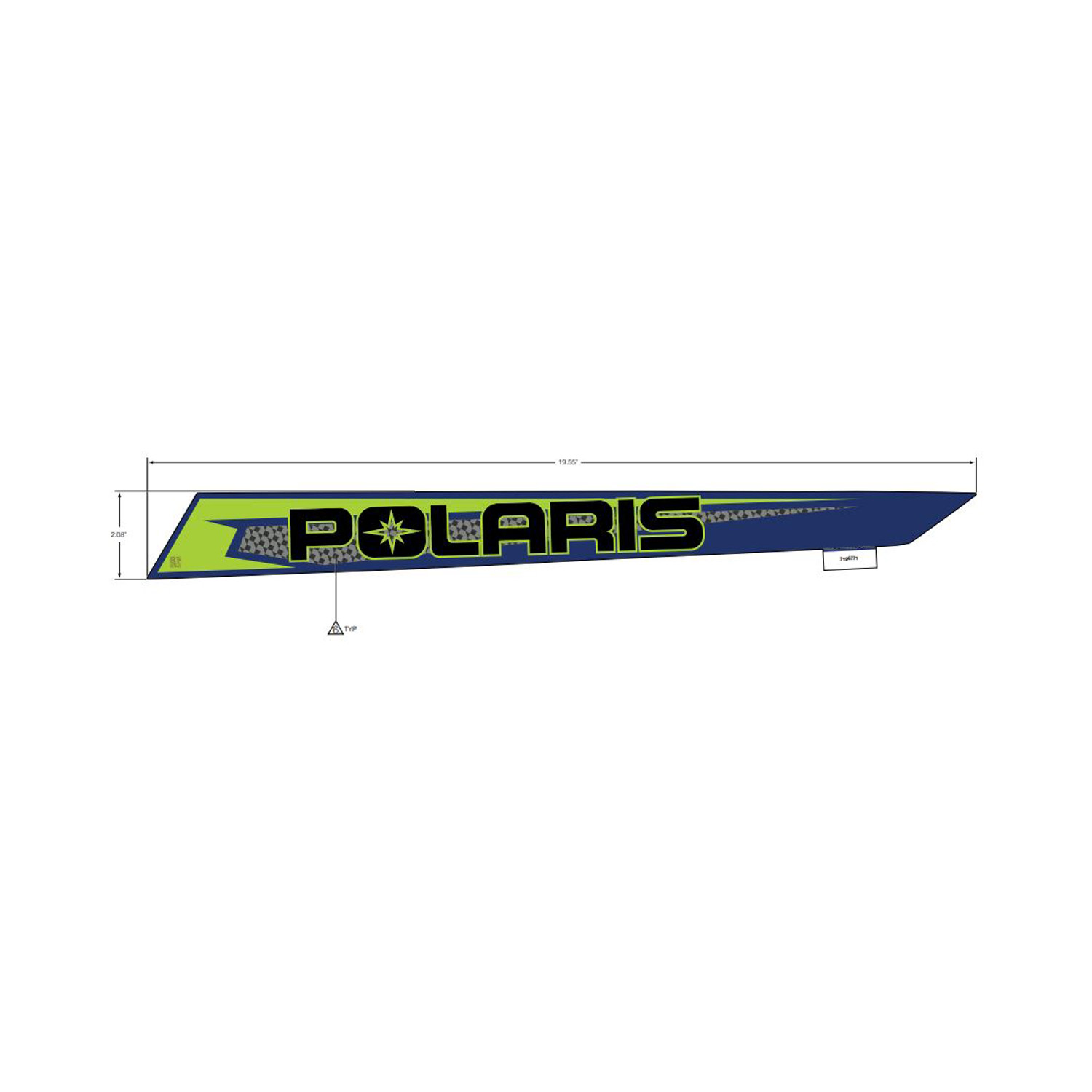 DECAL-RR.FNDR,SIDE,POLARIS,LH, Part 7196771 | Polaris Sportsman