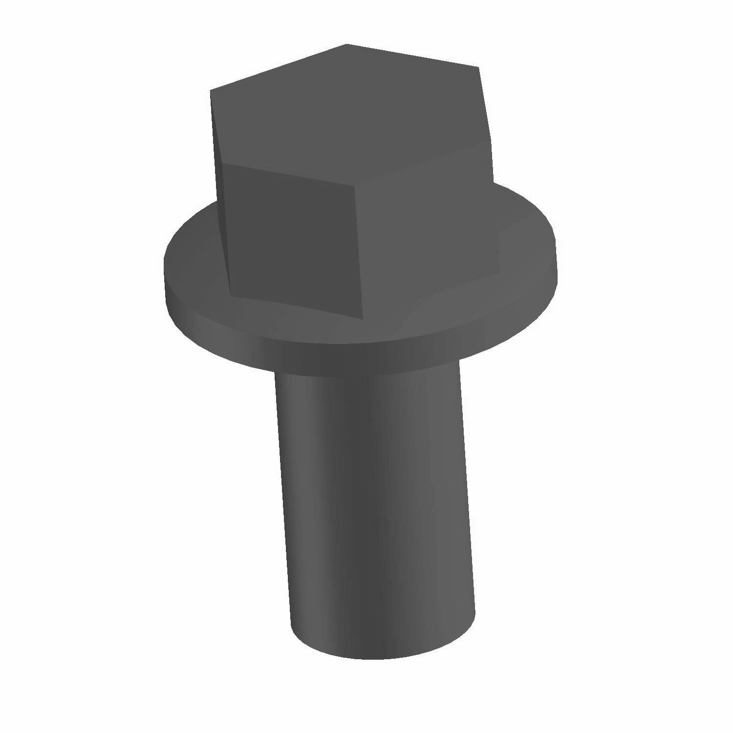 Hex Flange Bolt Olive Drab, 10 mm x 1.25 mm x 20 mm, Part 7518558