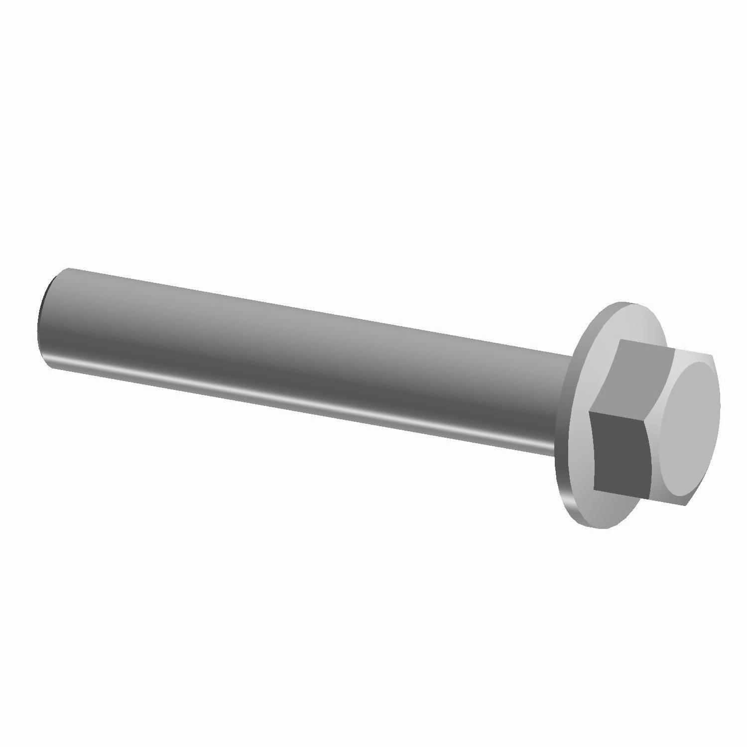 Hex Flange Head Bolt, 10 mm x 1.25 mm x 60 mm, Part 7518826