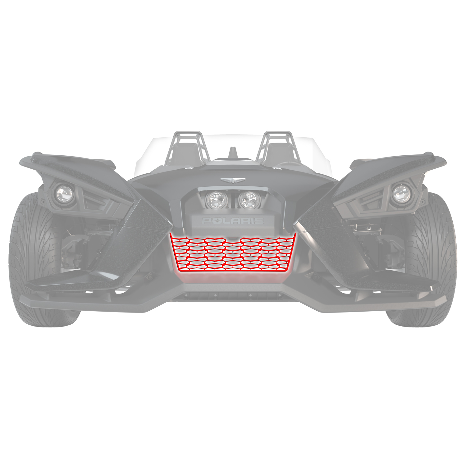 Painted Front Grille - Rogue Red - Image 1 de 3