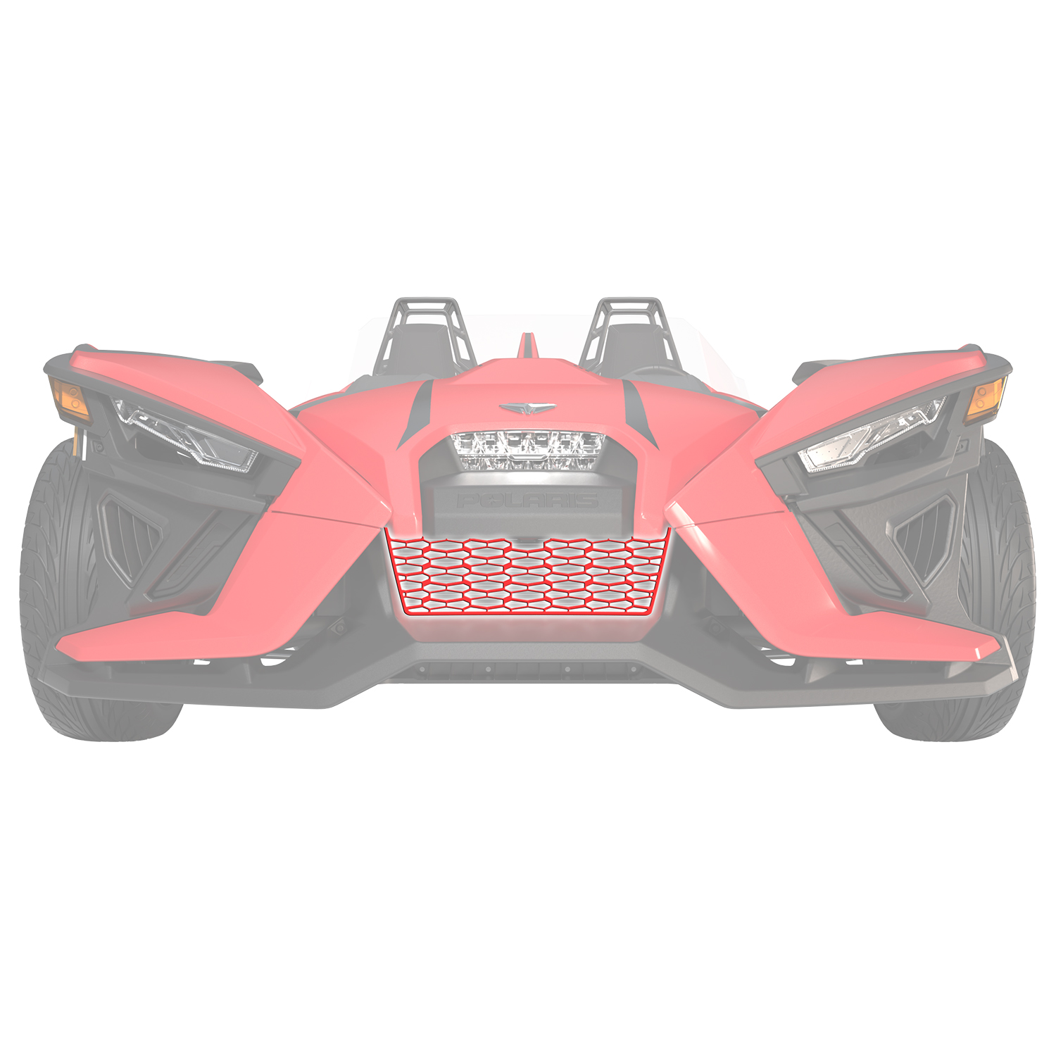 Painted Front Grille - Red Pearl - Image 1 de 3