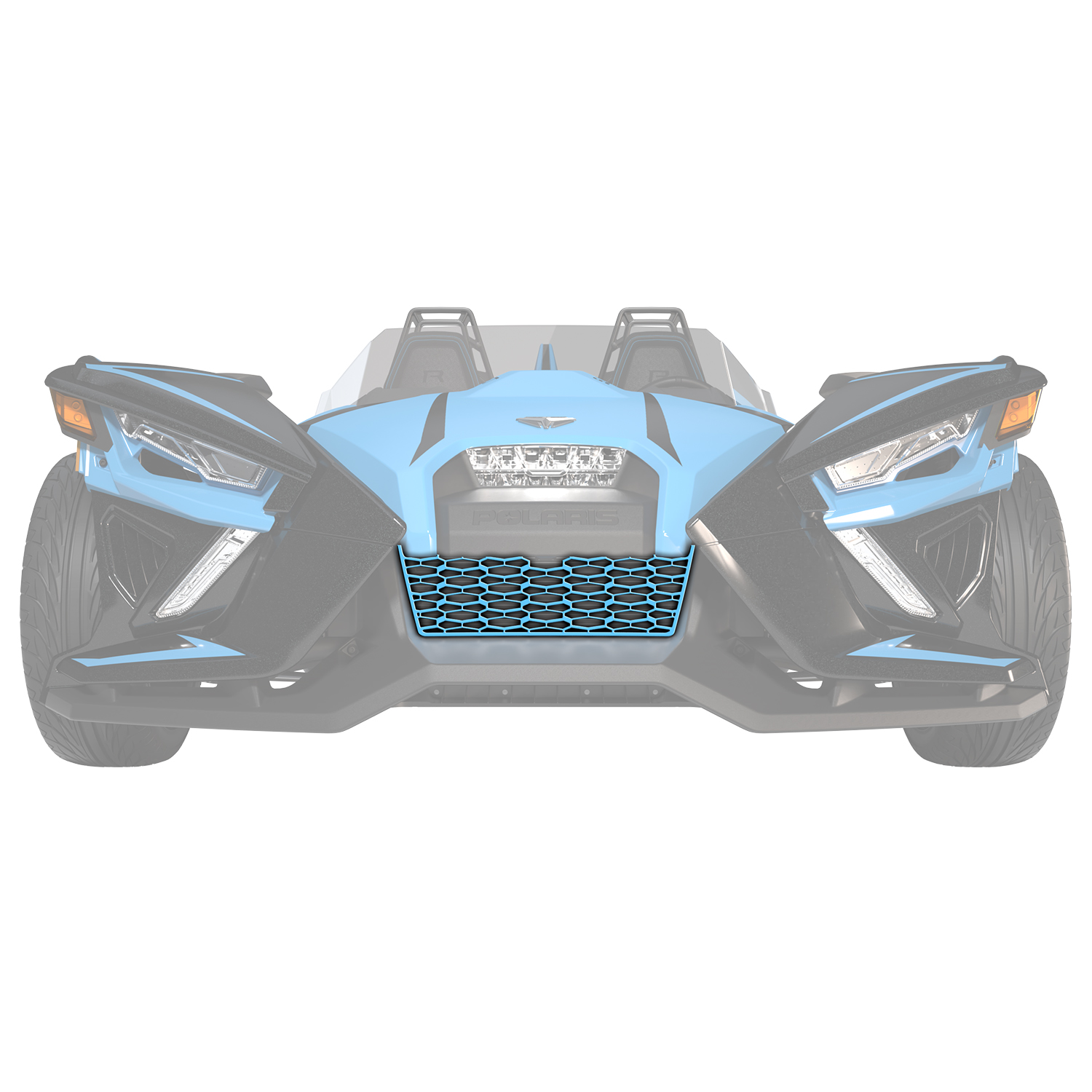 Painted Front Grille - Miami Blue - Image 1 de 3
