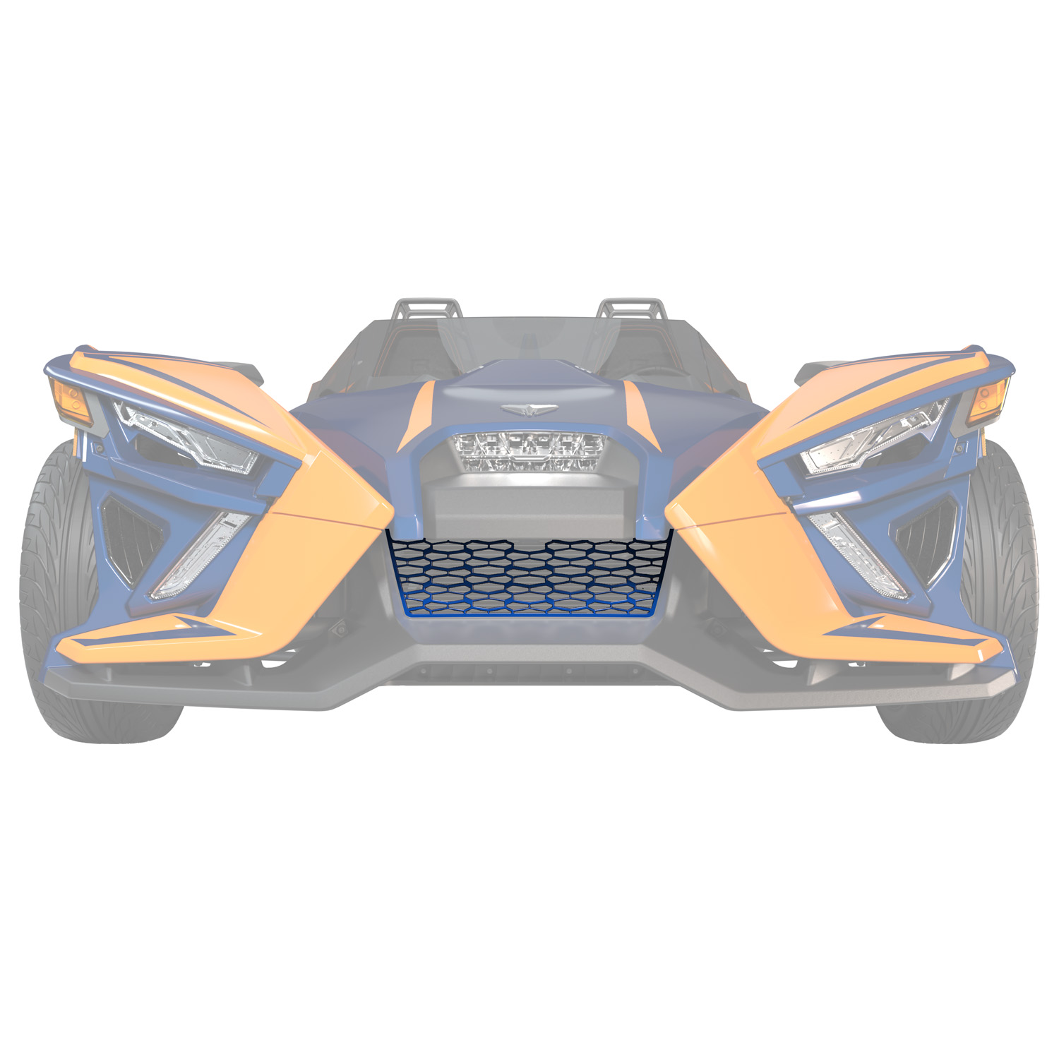 Painted Front Grille - Blue Metallic - Image 1 de 3