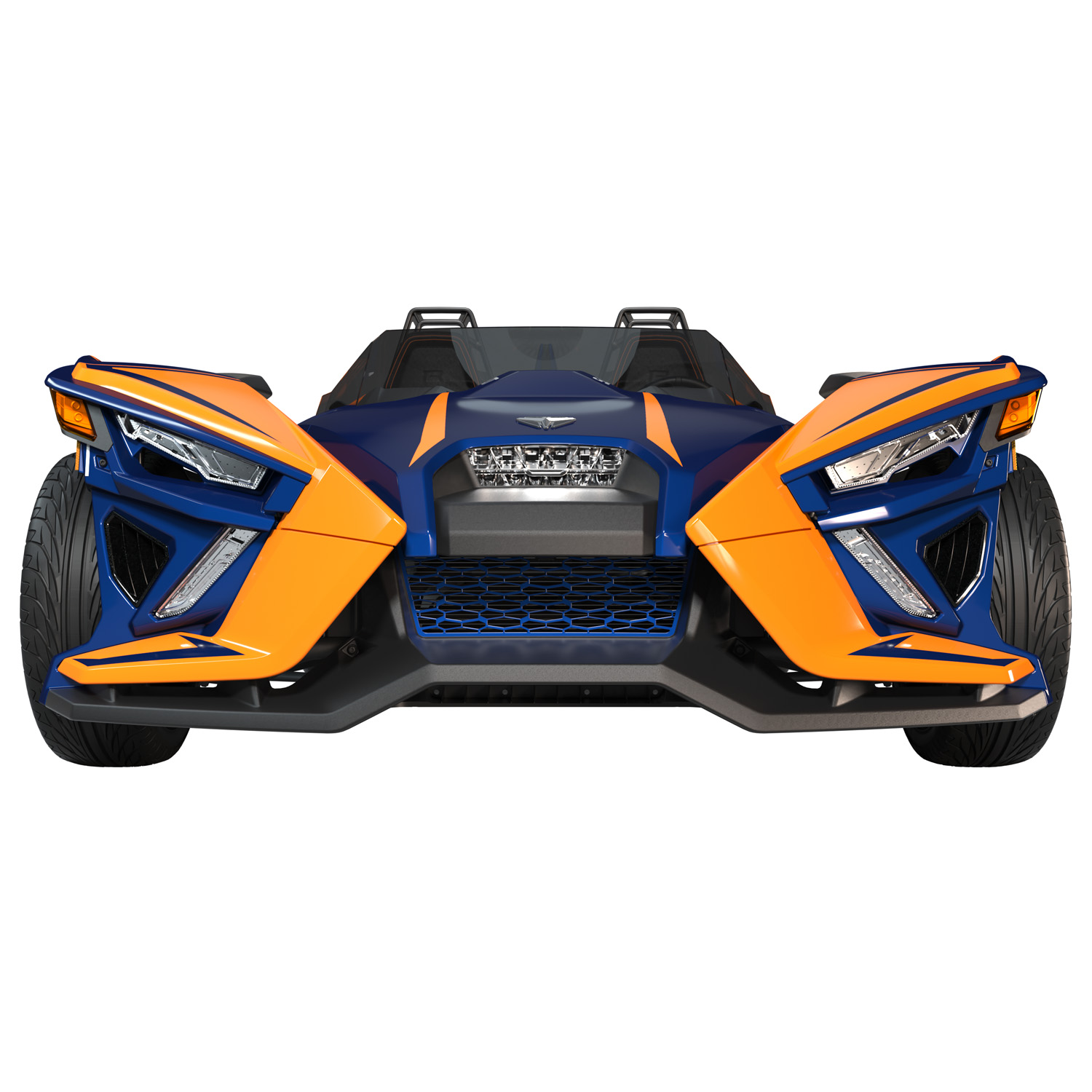 Painted Front Grille - Blue Metallic - Image 2 de 3