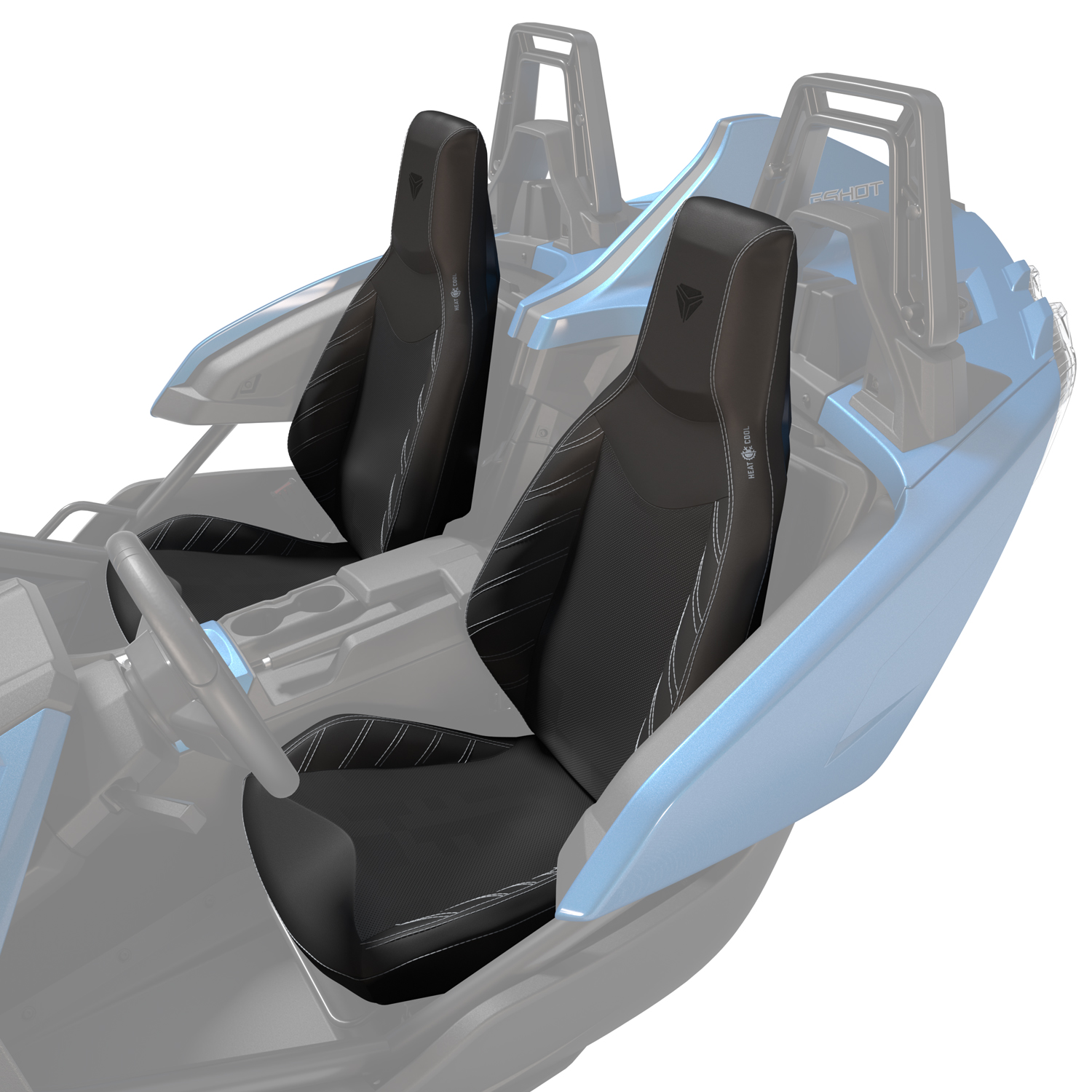 Slingshot Heated and Cooled Seat - Black - Individual