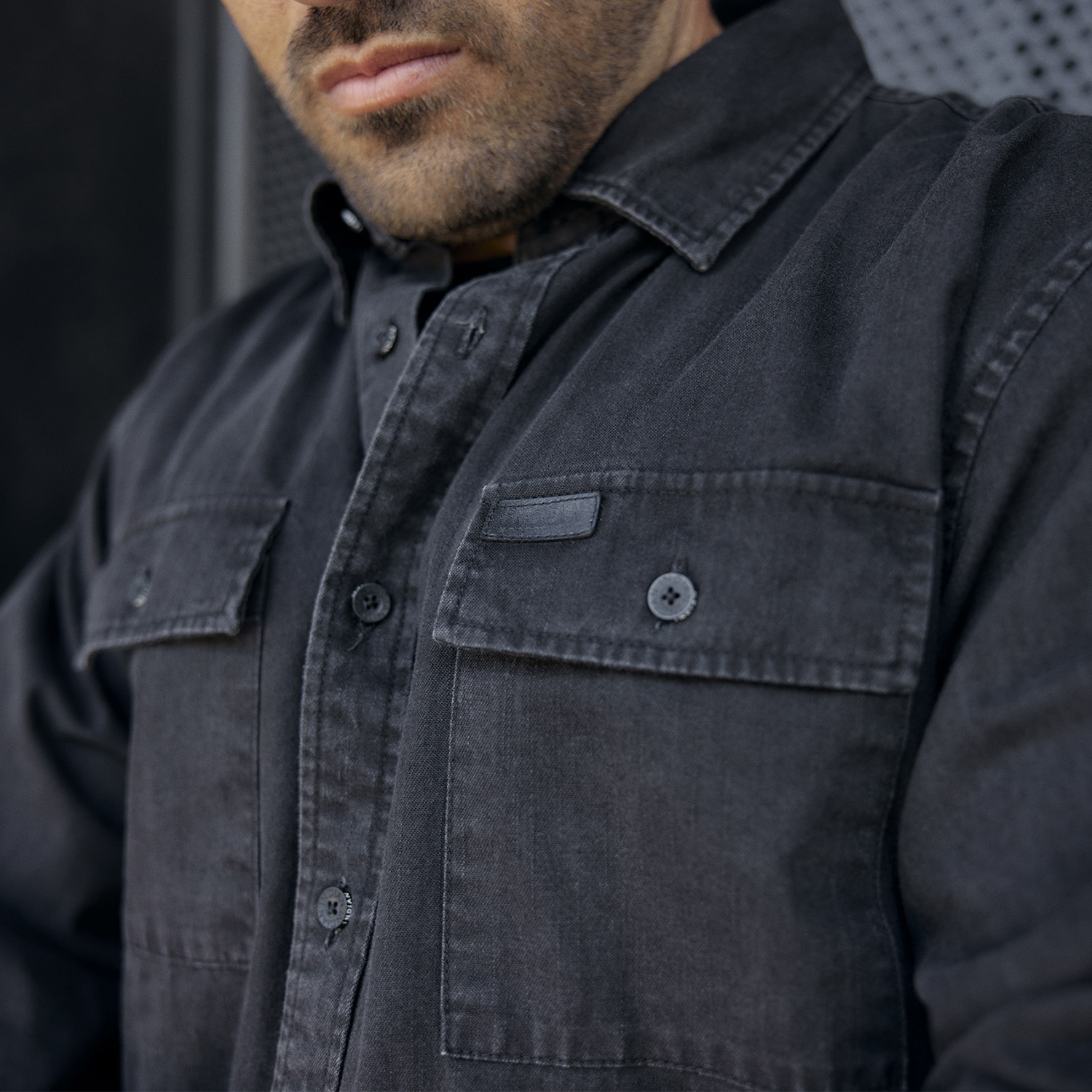 Men's Denim Shirt, Washed Black | Indian Motorcycle