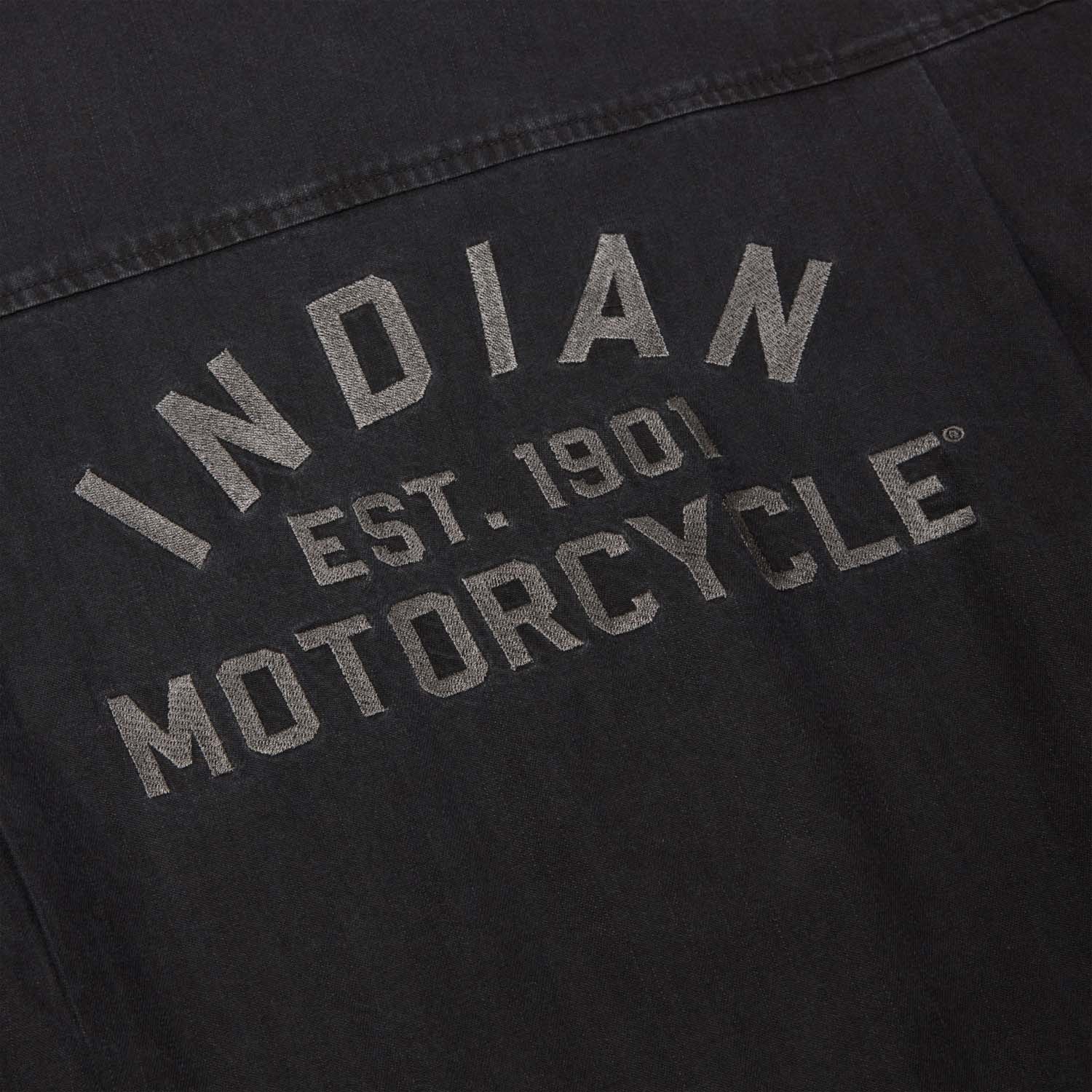 Men's Denim Shirt, Washed Black | Indian Motorcycle