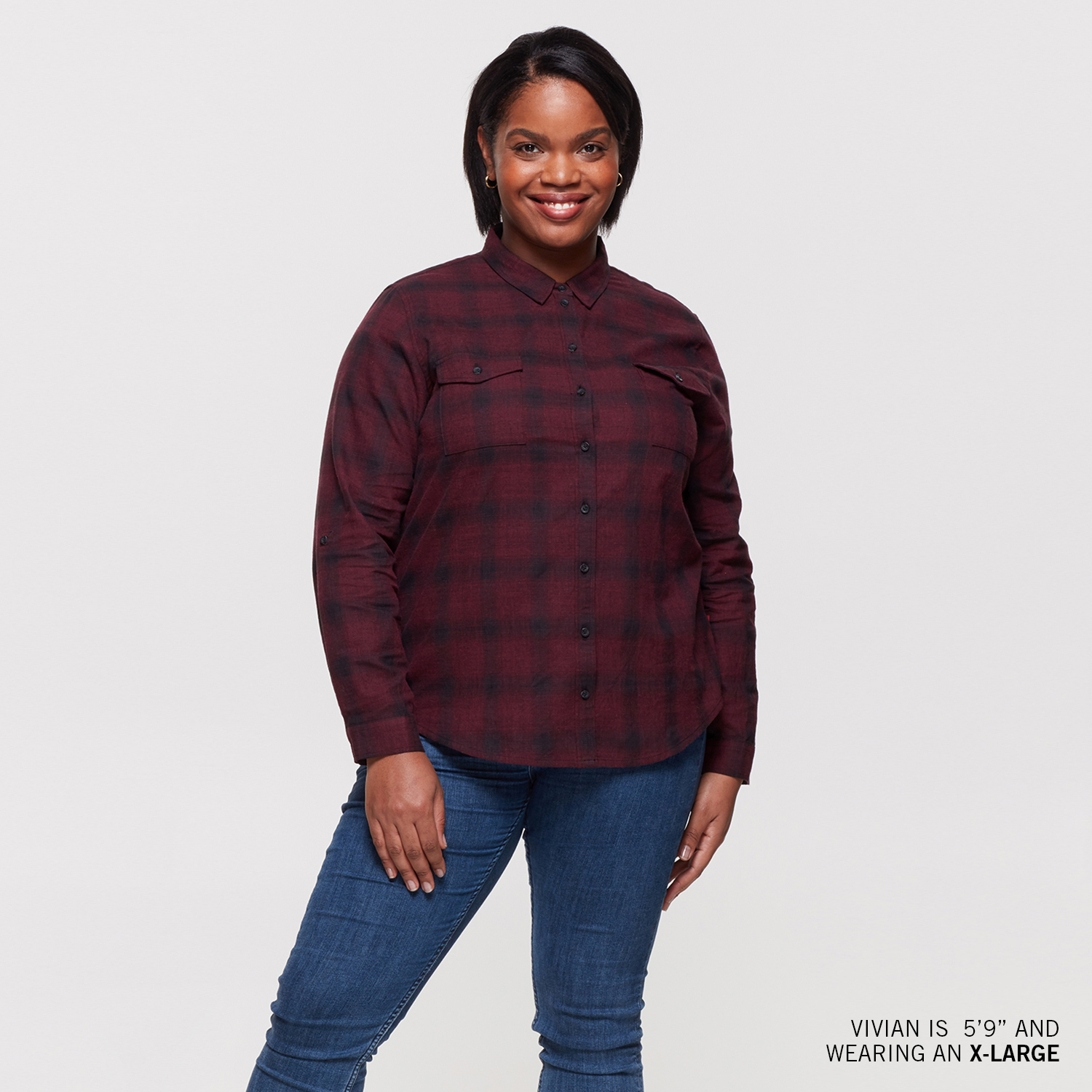 Women's Denver Plaid Shirt, Port | Indian Motorcycle