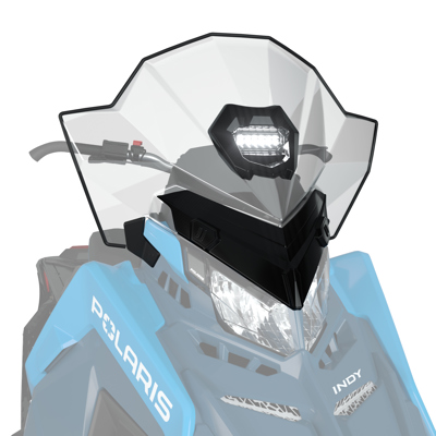 Integrated Center Auxiliary Light Windshield, Tall