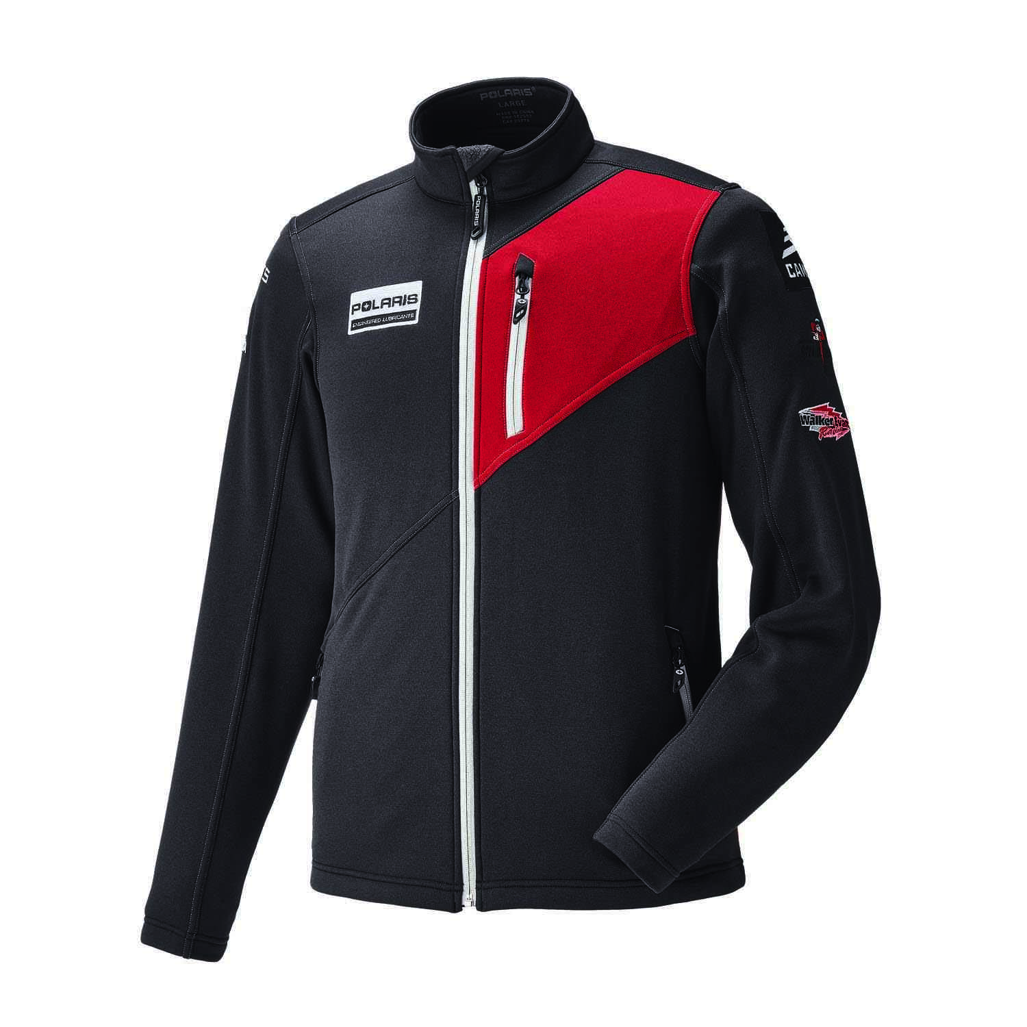 Men’s Full-Zip Race Tech Jacket with Polaris® Engineered Logo, Black ...