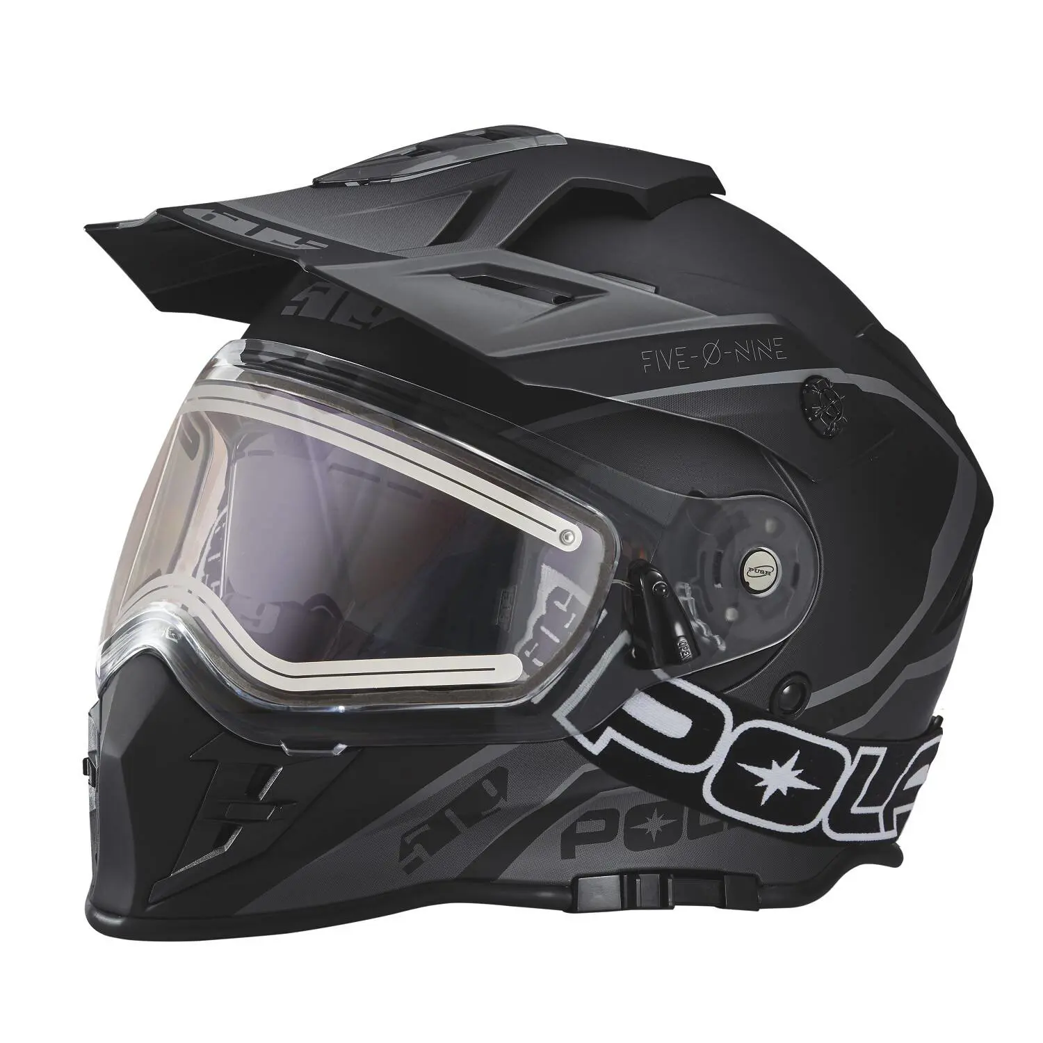 509 Delta R3 Adult Moto Helmet with Removable Electric Shield, Black |  Polaris Snowmobiles