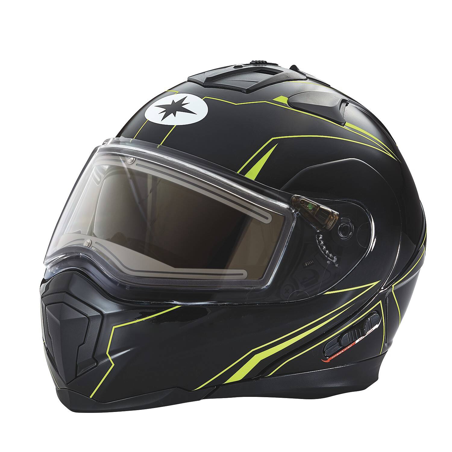 Polaris Modular 1.0 Adult Helmet with Electric Shield Black