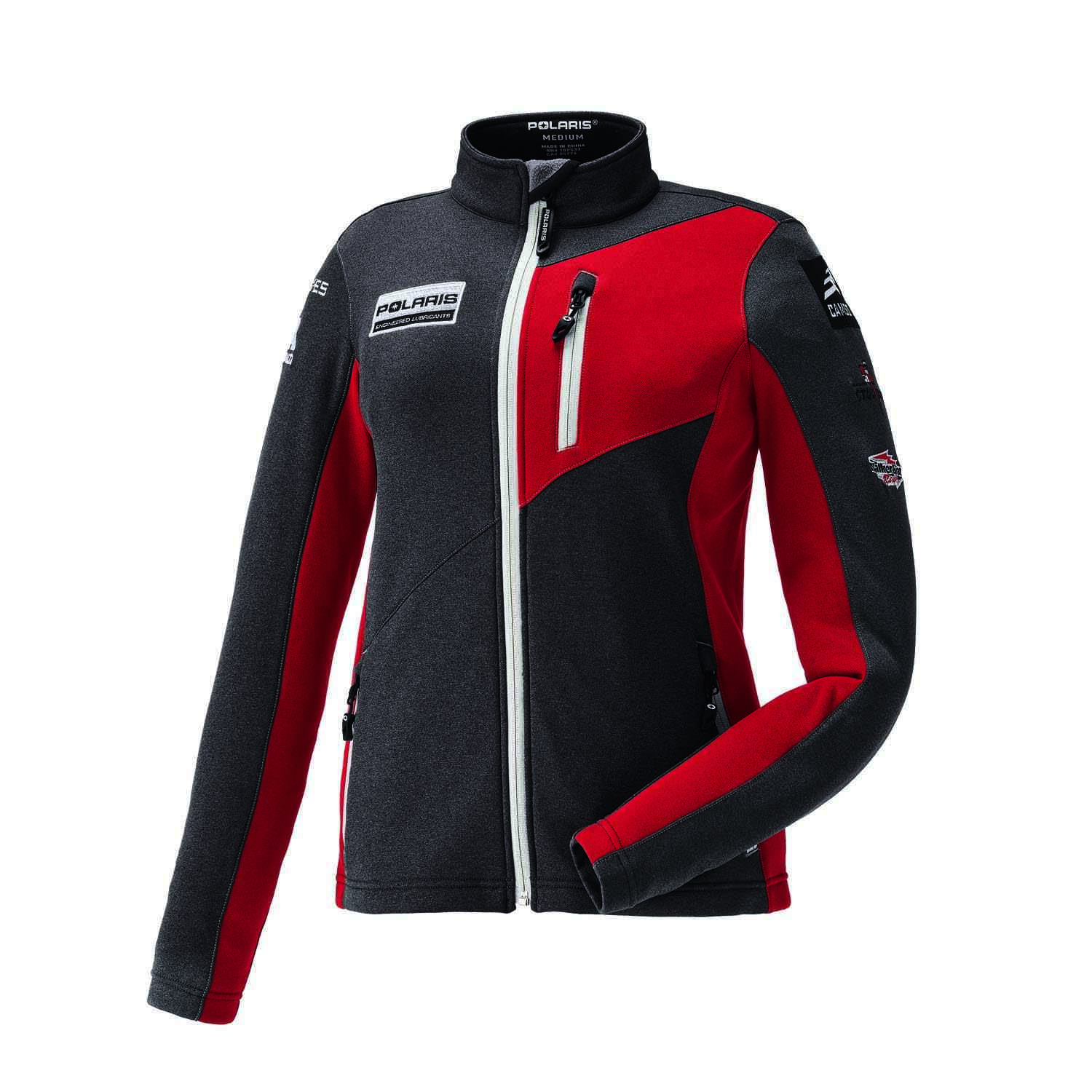 Women’s Full-Zip Race Tech Jacket with Polaris® Engineered Logo, Black ...