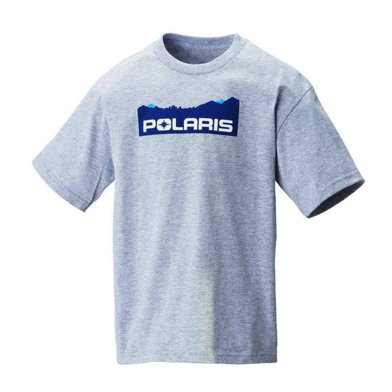 Youth Mountain Scape Graphic T Shirt With Polaris Logo Polaris Sportsman En Ca
