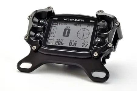 Protector De GPS Para Moto Voyager Pro - Fabricado En Aluminio 6061 Anodizado Negro, CNC, Resistente