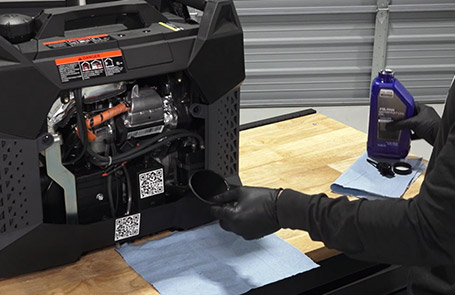 P2500iEBT Oil Change and Spark Arrestor Maintenance