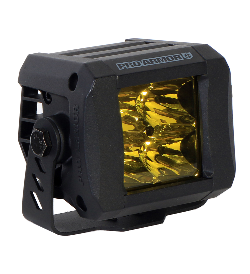 POL 2882076 Cube - Black Pro Armor A16UL162 Spot Light 