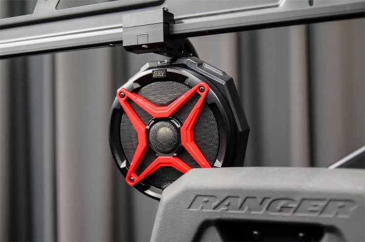 Pro Armor 2-Speaker SXS Cage Audio Kit with J Hook Clamps (Ranger