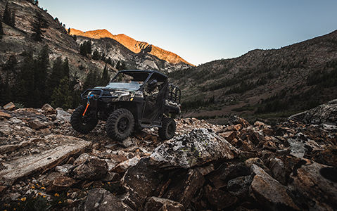 RANGER Big Game Limited Edition on a rocky hill