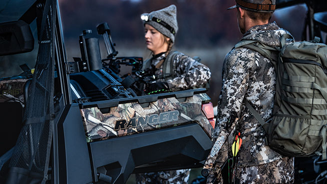 Hunters loading their equipment in their RANGER Big Game