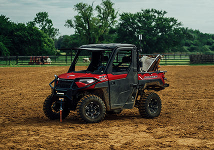 ranger crew 1000 with accessories installed from the big game collection