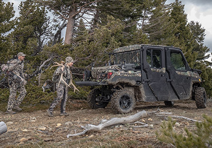 ranger crew 1000 with accessories installed from the big game collection