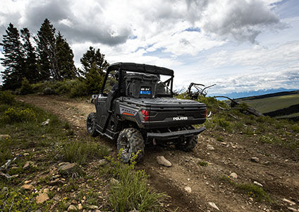 cargo box of the ranger 1000 with lock & ride storage options installed